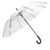 Eco-friendly Large PVC Transparent Golf Umbrella - Windproof, Rainproof, Sturdy, Long Handle with Print Logo