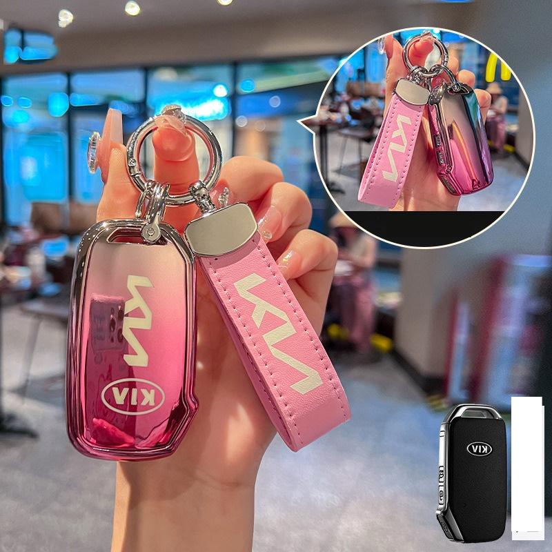 UTSZ3 Car Remote Key Case Accessories for Kia KN GT Line Cerato Forte Seltos K3 K5 Sportage R Stinger Sorento Ceed Niro Soul Telluride