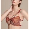 Кружевной бюстгальтер с чашками в виде кроличьих ушек, тонкий, приподнимающий и поддерживающий, хрустальный бюстгальтер, который визуально уменьшает большую грудь