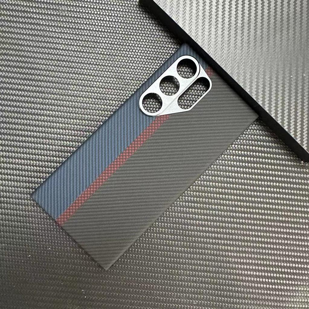 Подходит для Samsung S24U Кевларовый Чехол для Мобильного Телефона Арамидный Чехол для Мобильного Телефона Samsung S24ultra Магнитная Адсорбция