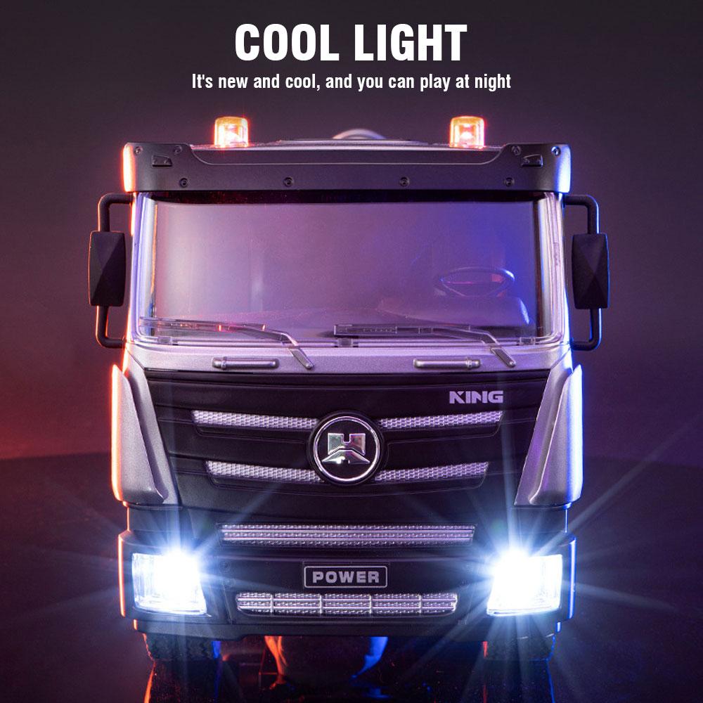 non-toxic Huina Alloy Rc Truck Remote Control Car 9-Channel Dust Suppression Spray Gun Sanitation Vehicle Cleaning Sprinkler Toys for Kid