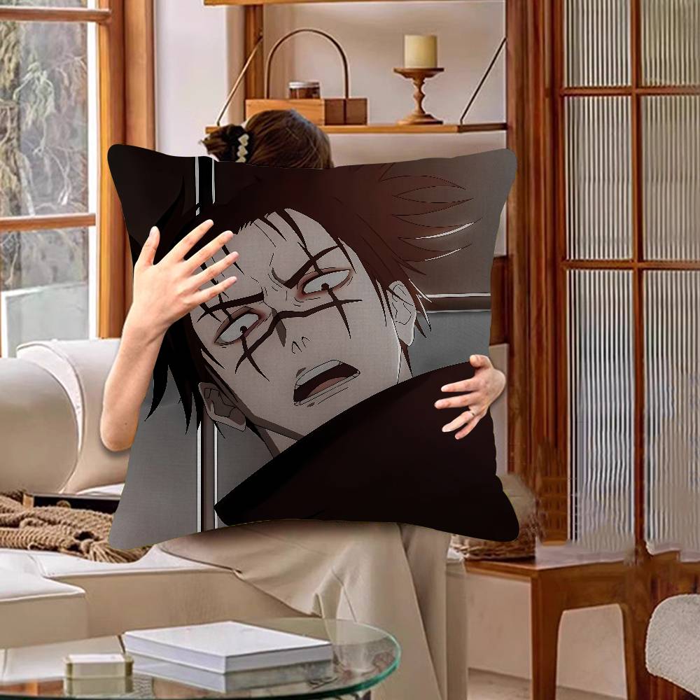 Cartoon Choso Jujutsu Kaisen Anime Maple Design Cushion Cover Happy Autumn Harvest decor Holiday Decorati Pillow Cover