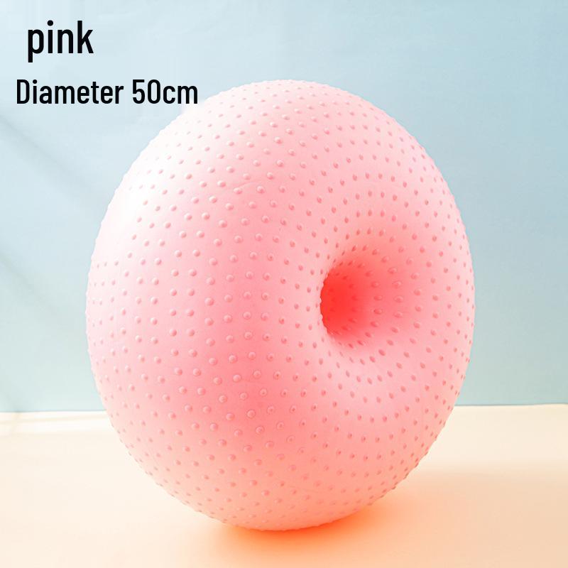 Мяч для йоги «Пончик» с защитой от разрыва для беременных и послеродовых занятий пилатесом и тренировки кора