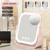 Eversible LED Makeup Mirror 3 Color Makeup Beauty Mirror 5x Magnifying Mirror with Led  Travel