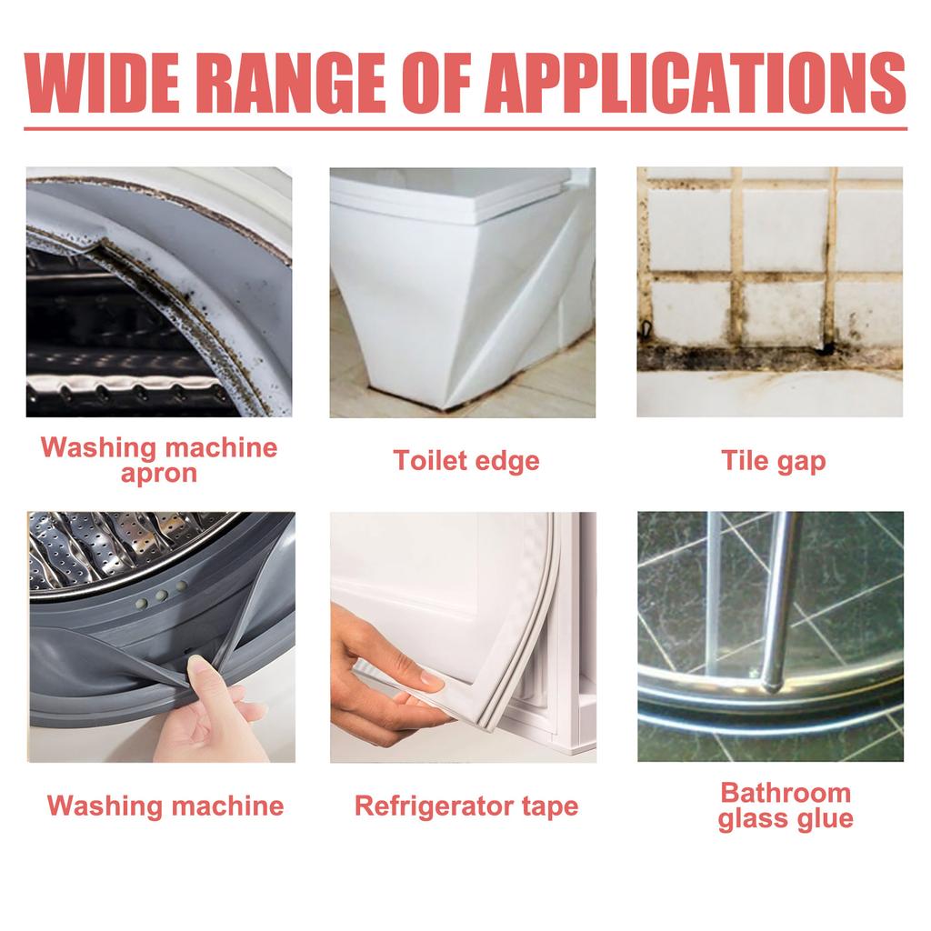 Профессиональный гель для удаления плесени с настенной плитки, средство для глубокой очистки от плесени, чистящее средство для ванной комнаты со скребком