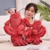 JC Lobster LARRY Series Plush Stuffed Doll Cute Plush Lobster Soft Cartoon Chidren Toy Bag Charm Desktop Decore Girl Boy Gifts