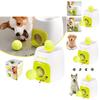 Interactive Pet Dog Food Dispenser Tennis Ball Reward Fetch Toy For Training And Fun