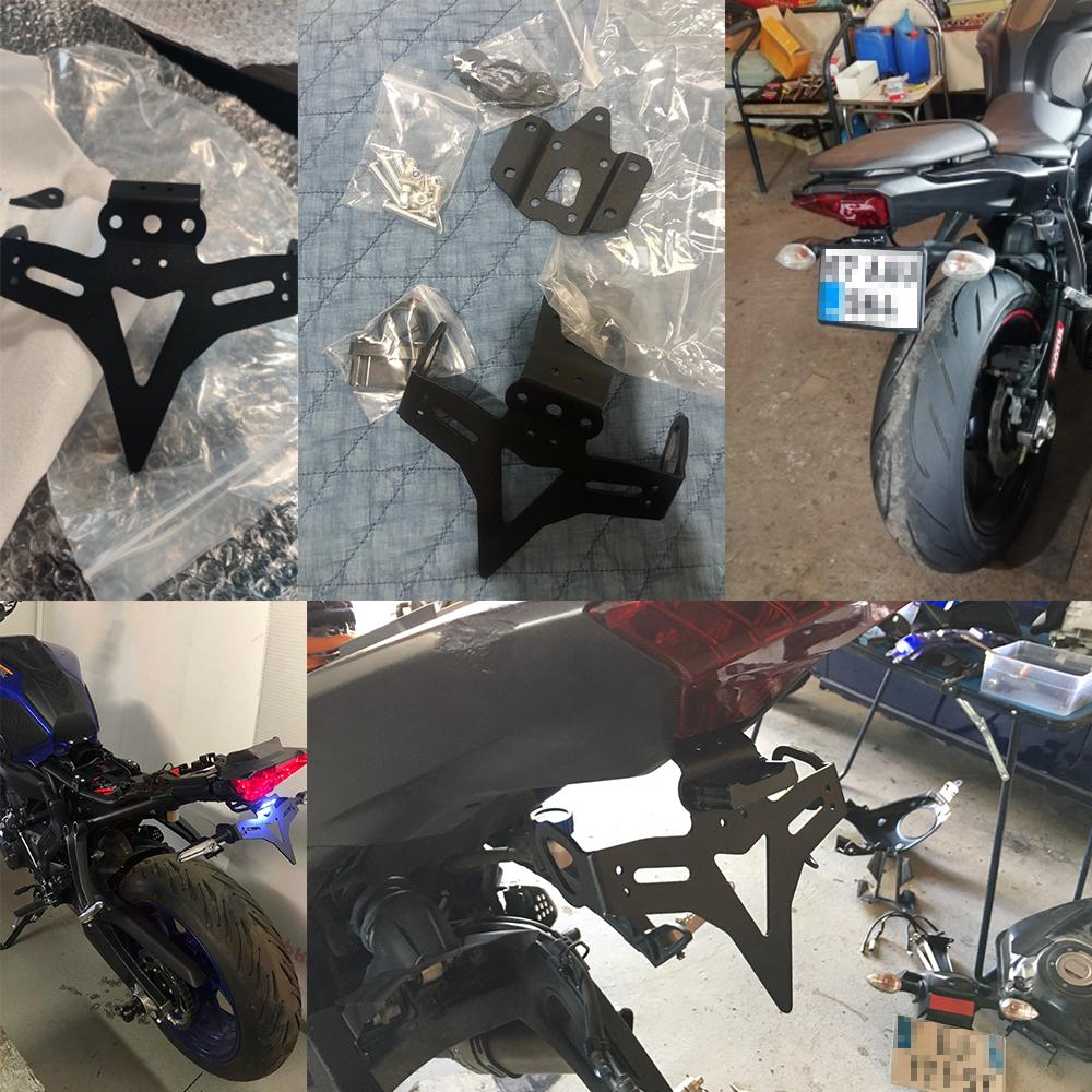 Для MT-07 MT 07 MT07 2013-2021 2014 2018 Рама Fender Eliminator Регистрация Держатель номерного знака мотоцикла