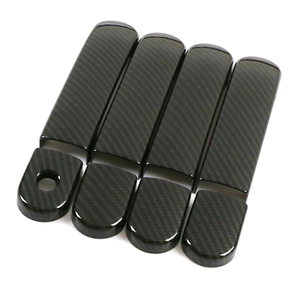 For Nissan March Micra K12 Grand Livina L10 Note Tiida C11 Latio Cube Carbon Fiber Printed Exterior Side Door Handle Cover