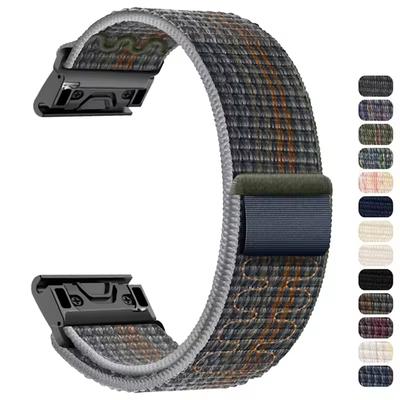 Нейлоновый ремешок-петля для Garmin Fenix 7X 7 Pro Fenix 6X 6 5X 5Plus 22 мм 26 мм Быстросъемный ремешок для Tactix 7 Forerunner 965 955 Enduro 2