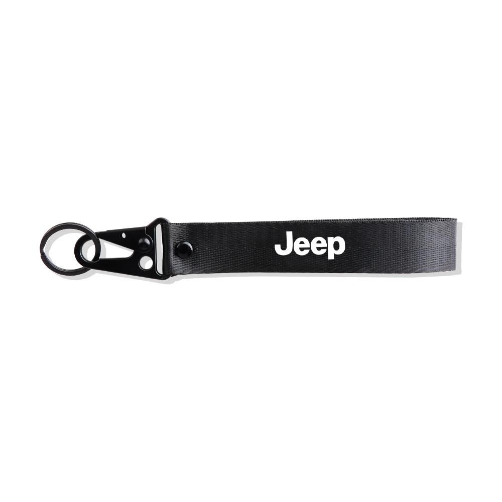 Для автомобиля Jeep Брелок-лента для ключей Нейлоновый брелок Значок Брелок Кольцо для брелока Для JEEP GrandCherokee Renegade Wrangler Compass Patriot A