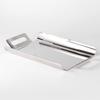 Легкий роскошный стиль прямоугольный поднос для хранения креативный поднос из нержавеющей стали для чая модель для комнаты дома гостиная поднос для хранения аксессуары