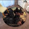 Custom Name Batman Printed Round Rug Carpet Chair Rug Area Rug Entryway Doormats,for Office Chair Living Room Bedroom Kitchen Room.