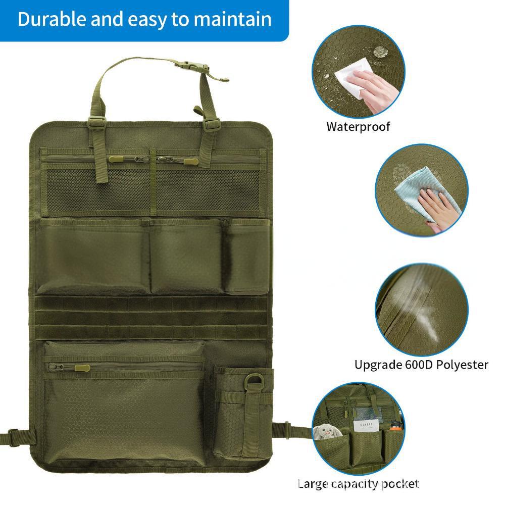 Тактический органайзер на спинку сиденья автомобиля для кемпинга и повседневного использования