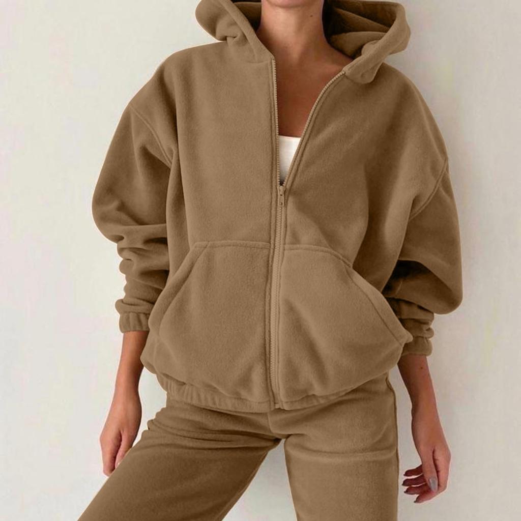 Женский осенне-зимний новый модный спортивный повседневный свитер-костюм