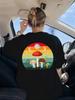 Mushroom Moon Witchy Prints TShirt Womens Summer ONeck T Shirts Comfortable Loose Short Sleeve Tops Casual Soft Woman Clothing