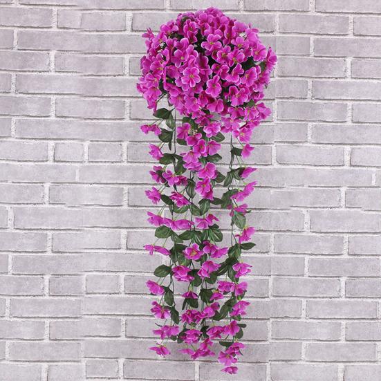 2 шт. искусственные подвесные фиолетовые цветы искусственные лозы с цветами искусственные подвесные растения фиолетовые цветы для украшения дома свадьбы сада двора