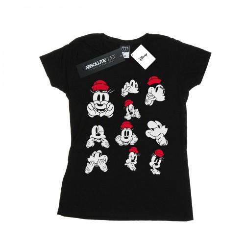Disney Womens/Ladies Minnie Mickey Photo Poses Cotton T-Shirt
