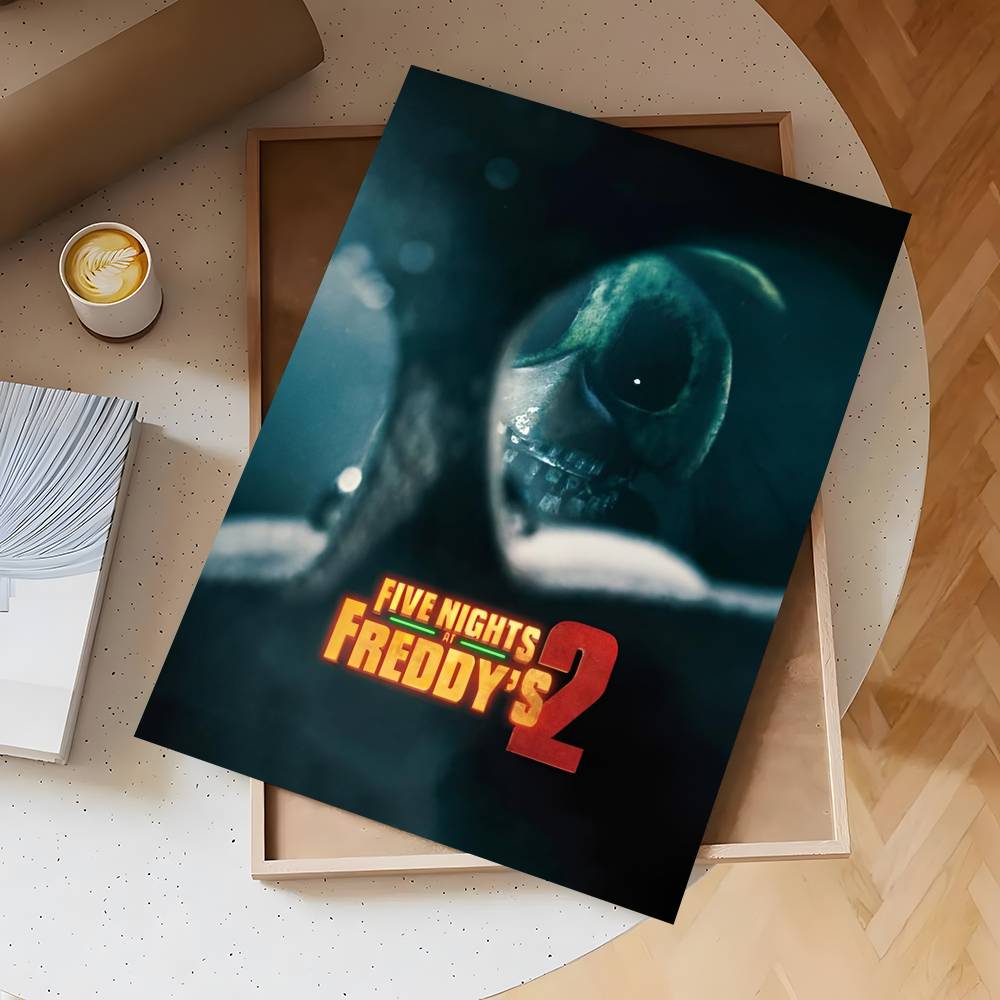 Аниме Fnaf Five-nights-At-Freddys 2 Постер Самоклеящаяся Водонепроницаемая Наклейка Для Декора Барной Комнаты Высококачественная Печать Подарок