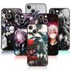 Black Case For iPhone XS 13 Pro Max 8 Plus 11 7 XR 12 14 X Mini 5 6 6S 5S SE2 SE2022 Anime Manga Tokyo Ghouls