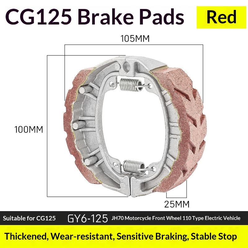 Тормозные колодки Тормозная колодка Блок Cg125 Для Gy6 50 Gy6 80 Gy6 125 Cg125 Cg150 139Qmb 152Qmi 156Fmi Скутер Мопед Квадроцикл