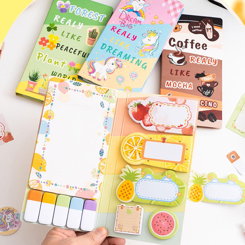 Scrapbooking Sticky Notes Cute Adhesive Stickers Journal Decoration Stickers Lovely Classification Marking Labels For Notes
