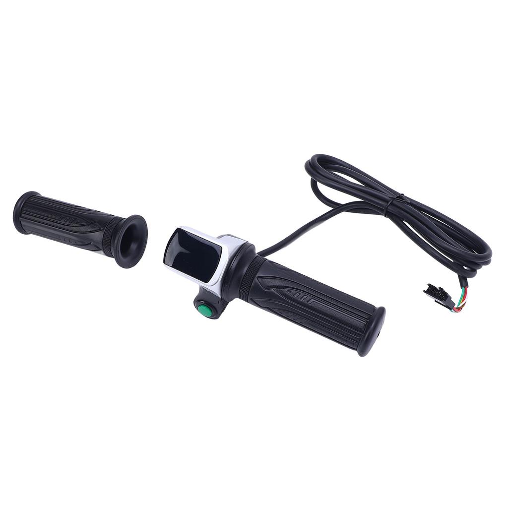 Ручка газа для электровелосипеда с индикатором заряда батареи, чувствительная, 48 В, универсальная, поворотная ручка газа для электросамоката, для 2,22 см