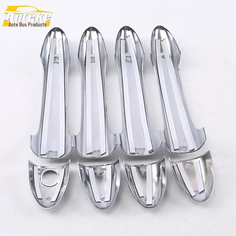 Wolando Car Door Handle Decorative Strip & Armrest Buckle Stickers for 18 Models