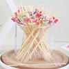 100Pcs Butterfly Disposable Bamboo Skewers Food Cocktail Picks Buffet Fruit Cupcake Fork Sticks Party Table Decoration Supplies