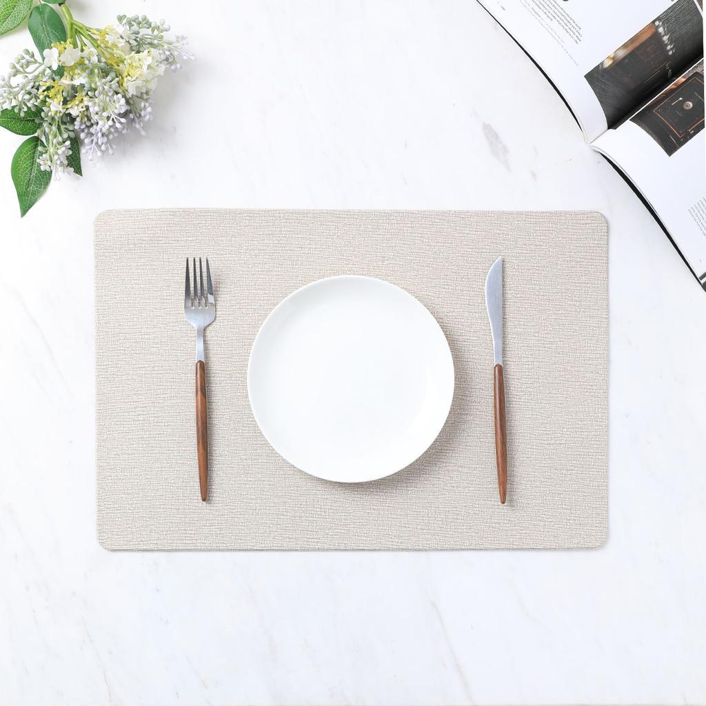 6 шт. Моющиеся коврики для стола Нескользящие теплоизоляционные коврики из ПВХ для обеденного стола кухонные аксессуары