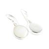 [I0043] - Silver 'Wisdom' Mother-of-Pearl Earrings