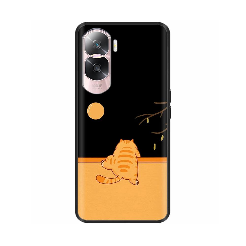 Чехол для Honor 90 Lite 5G Чехол для Honor 90 Smart Цветок Мягкий Жидкий Силикон Чехол для Телефона Для Honor 90 Pro Honor90 Чехлы 90Lite Обложка