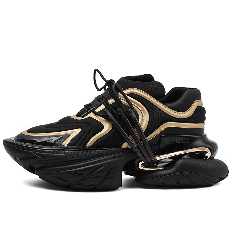 Женские кроссовки на плоской платформе, «папины кроссовки», пэчворк, воздушная подушка, эластичная обувь, толстая подошва, амортизирующие кроссовки-космический корабль, унисекс 2025