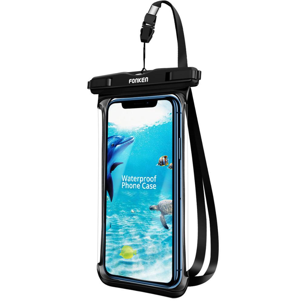 Full View Waterproof Case Rainforest Desert Snow Transparent Drybag Underwater Swimming Cover AVE