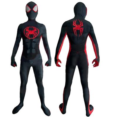 Косплей Across the Verse Супергерой Спандекс Майлз Моралес Продвинутый Костюм Боди Костюмы Костюм на Хэллоуин