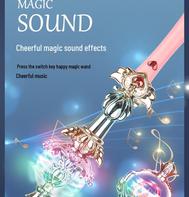 Светящаяся волшебная палочка для девочек 3-6 лет: Идеальный рождественский или подарок на день рождения для маленьких принцесс