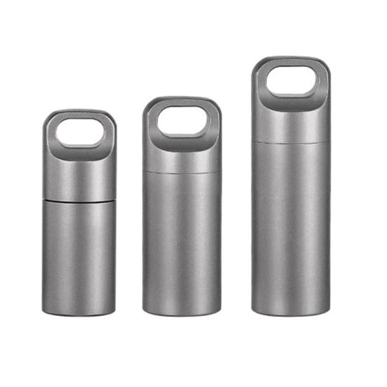 Коробка для таблеток из нержавеющей стали с силиконовым уплотнительным кольцом, водонепроницаемая, портативная, для путешествий на открытом воздухе, мини-таблетка, капсула, контейнер для хранения таблеток