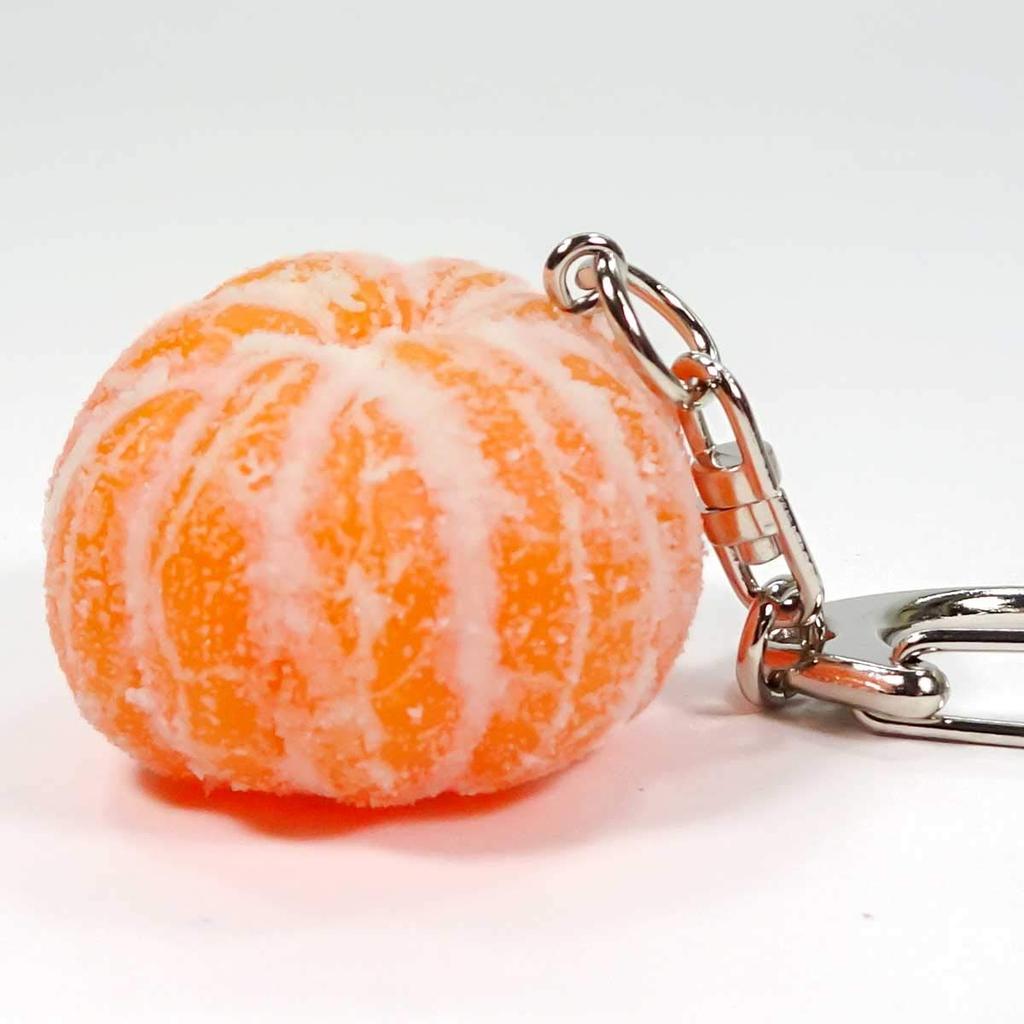 Образец еды Целый очищенный мандарин Мини Выглядит как можно съесть Брелок (287K) - это!