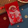 New Year Blessing Words Brocade Red Envelope Brocade Cloth Tassel Cloth Money Pocket HongBao Spring Festival New Year Money Bag