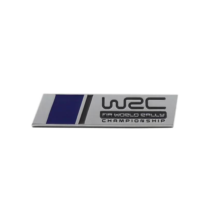 1 шт. 3D Стайлинг автомобиля WRC Чемпионат мира по ралли Универсальный металлический значок Декоративный значок на крыло Автомобильные аксессуары Наклейка с названием