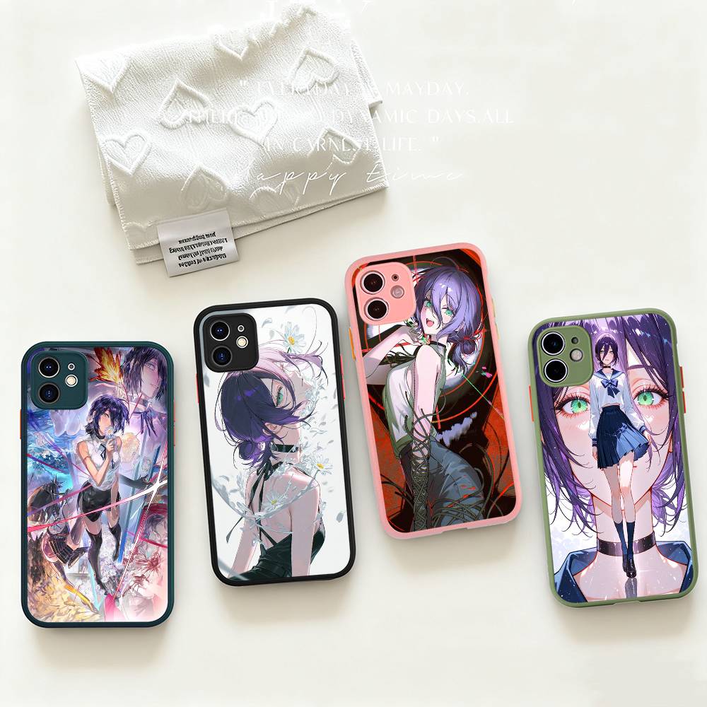 Anime Chainsaw Man Reze Arc Phone Case For IPhone 11 12 13 14 15 16 Pro Plus X XS MAX Matte Bumper Shockproof Cover