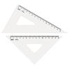 Треугольная линейка Kyoei Plastic ORIONS из метакрила 18 см (с масштабом) А-620