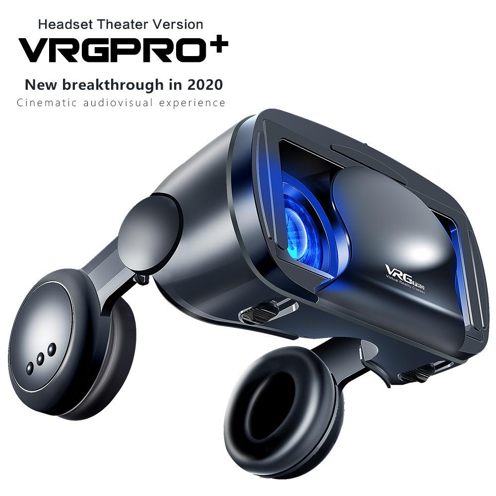 3D VR умные очки гарнитура шлем виртуальной реальности смартфон полноэкранное зрение широкоугольный объектив с контроллером гарнитура 7 дюймов
