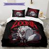 Loona  Pattern Bedding Quilt Set  Home Decoration  Gift (1 * duvet cover + 2 * pillowcase  without core)