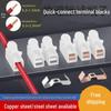 Push-Type Terminal Block Wire Connector, LED Downlight, Dual Input/Output, CH2 Pure Copper