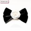 Черная бабочка лента бант брошь воротник галстук униформа рубашка воротник цветочные броши для женщин тканевое искусство платья аксессуар
