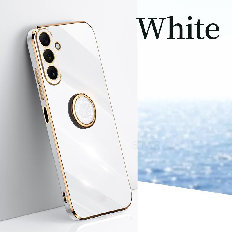Роскошный чехол-держатель с кольцом A 34, 54, 24, 14 для Samsung Galaxy A34 A54 A24 A14 4G 5G M23 M13 M14 M54 A04S, силиконовый чехол-подставка