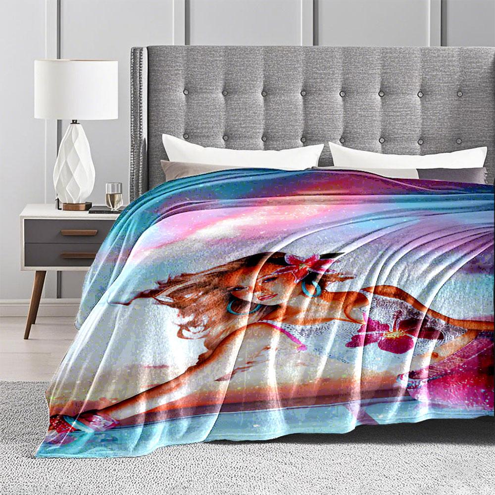 Tropical Dreamscape Blanket for all seasons blanket lunch break throw gift