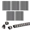 East Leaf Price Cubes, Stylish Price Tag Displays, Medium Size, Black/White Lettering, Pack of 50