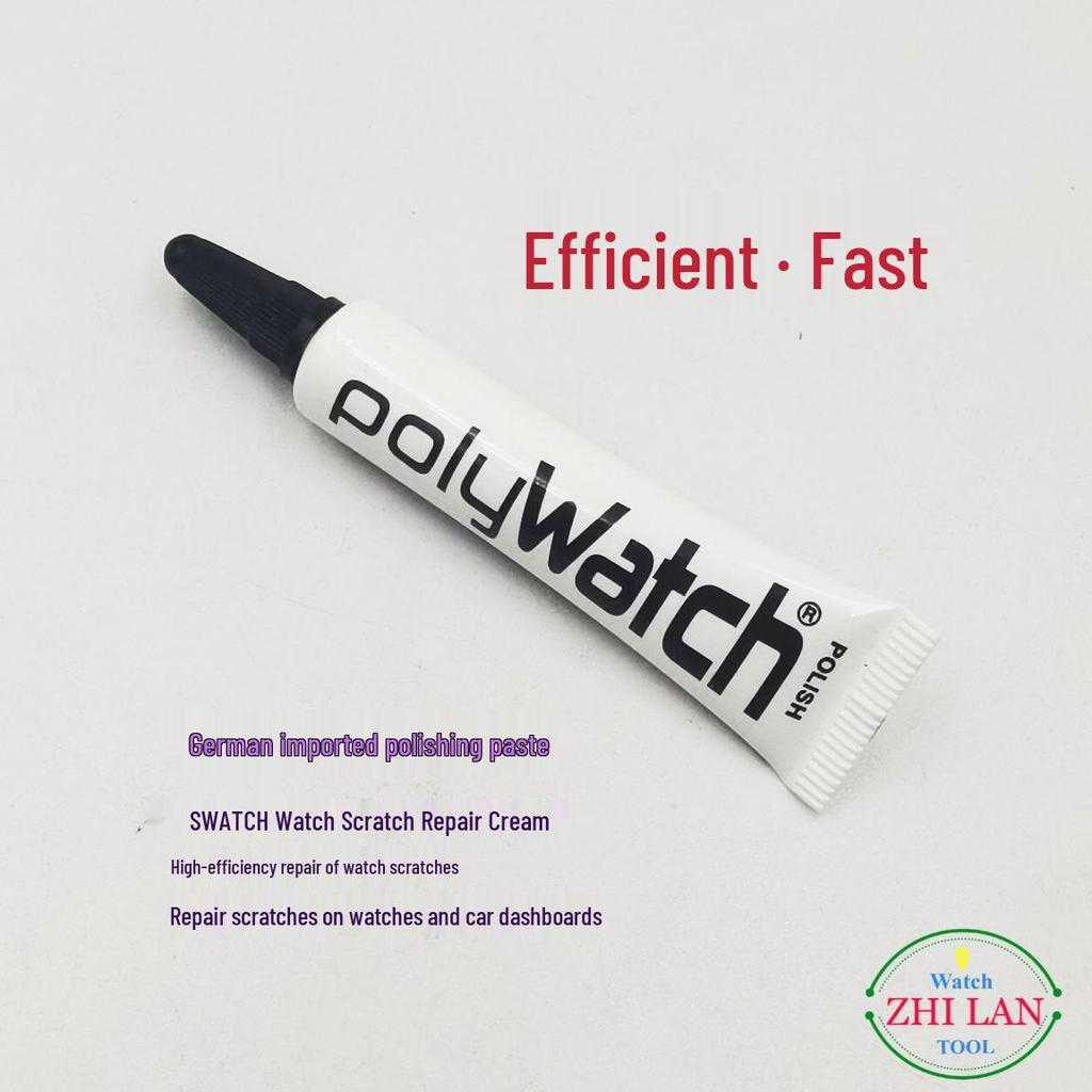 Немецкая паста для удаления царапин на часах SWATCH с шерстяной полировальной головкой